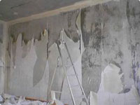  Удаление старого покрытия со стены